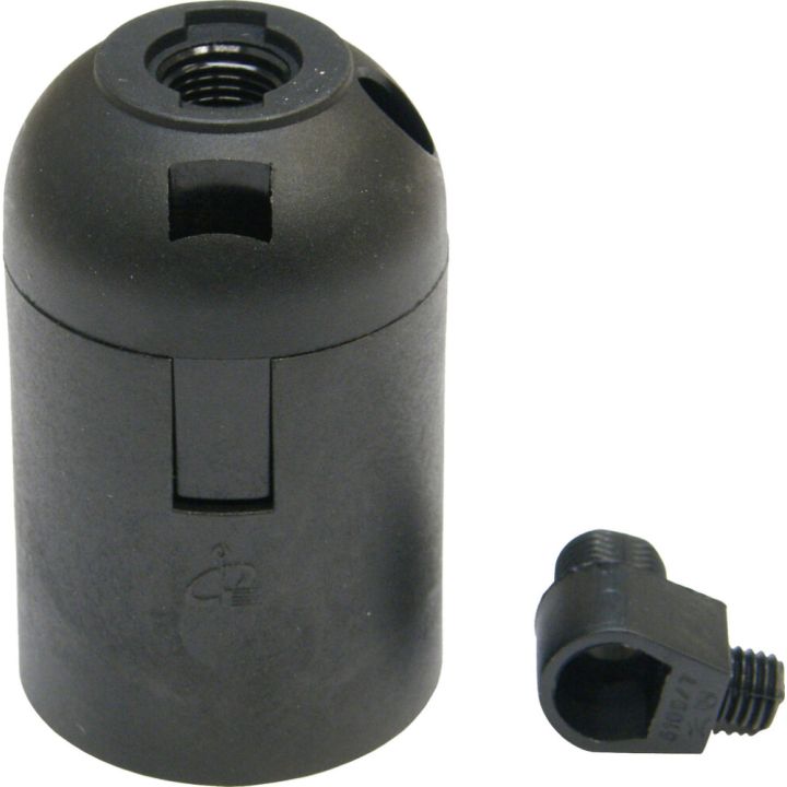 Lampunpidin Harju E27 Musta + Vedonpoistonippa