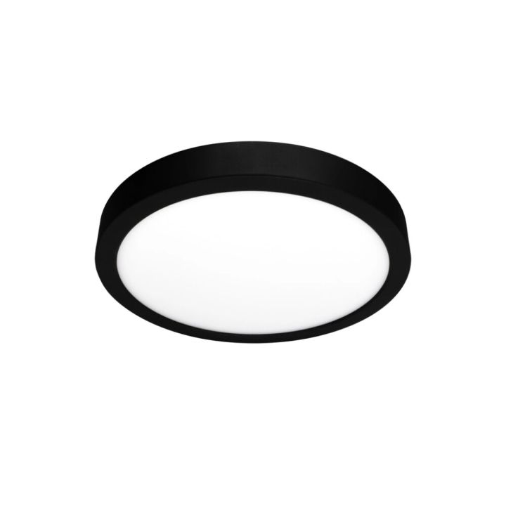 LED-paneelivalaisin Harju musta Ø 16,3 x 1,95 cm