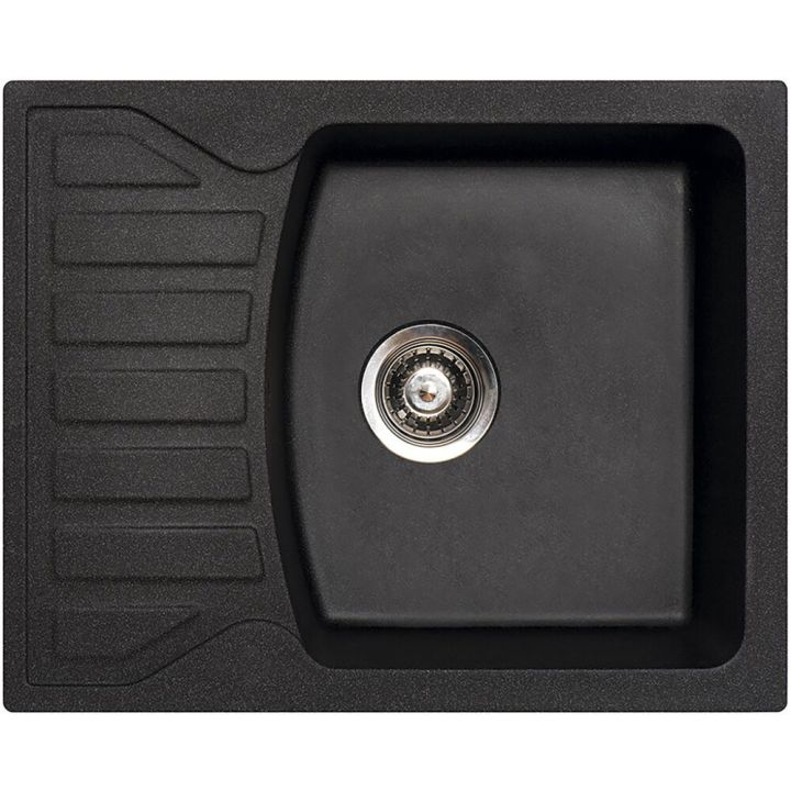 Keittiöallas Aqualine Quadro musta 62 x 50 cm