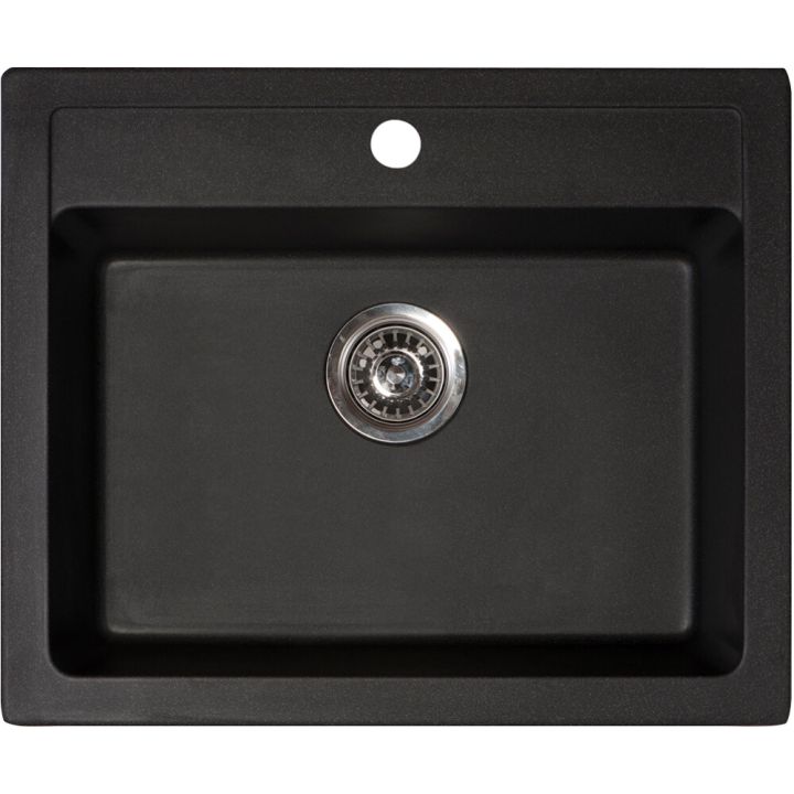 Keittiöallas Aqualine Quadro grafiitinmusta 60 x 50 cm