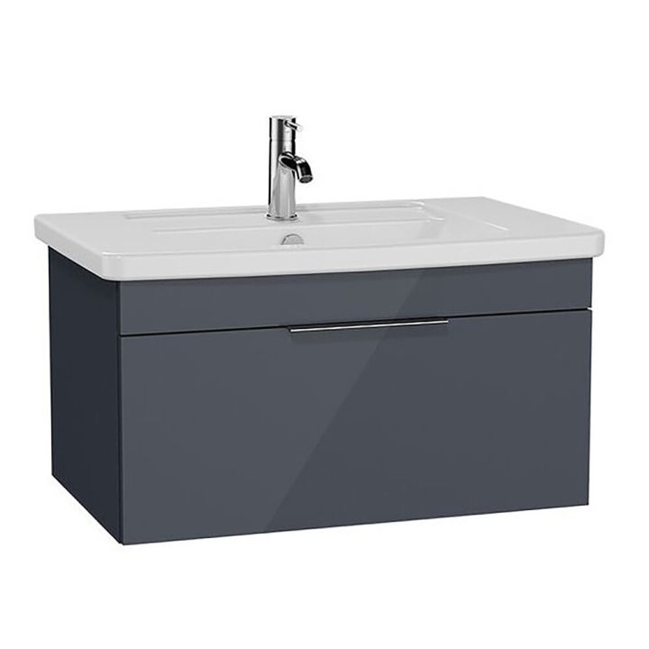 Allaskaappi VitrA Quadrum antrasiitti 80 cm