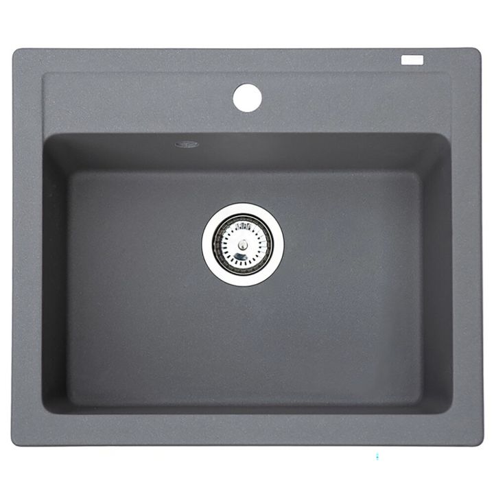 Keittiöallas Aqualine Quadro harmaa 60 x 50 cm