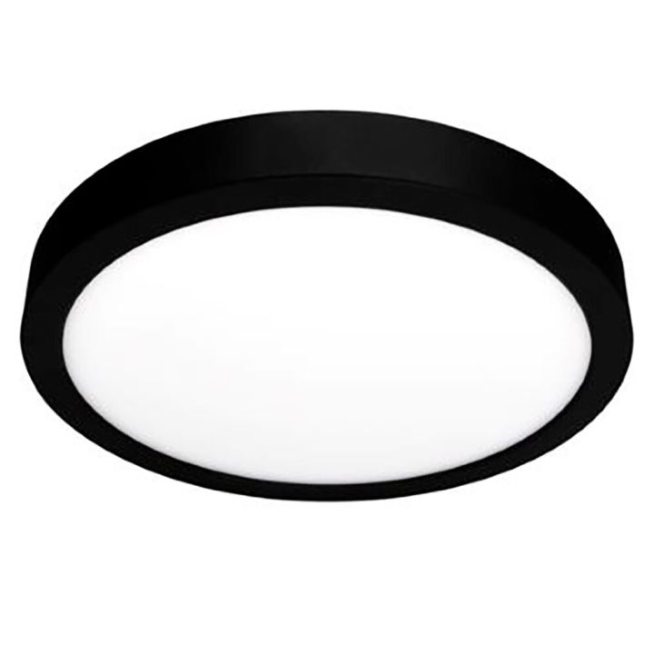 LED-paneelivalaisin Harju musta Ø 21,5 x 1,95 cm