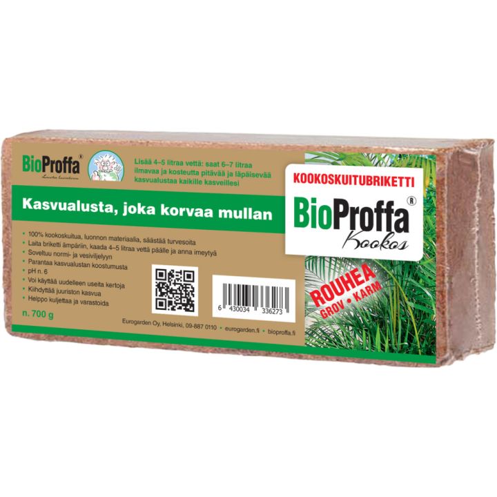 Kookoskuituharkko Bioproffa 700 g rouhea
