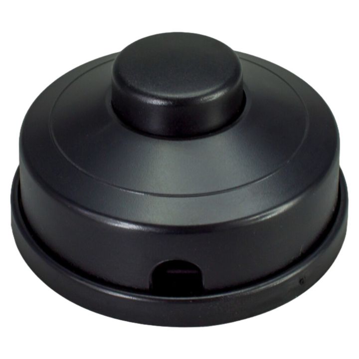 Jalkakytkin Harju musta Ø 67 x 37 mm