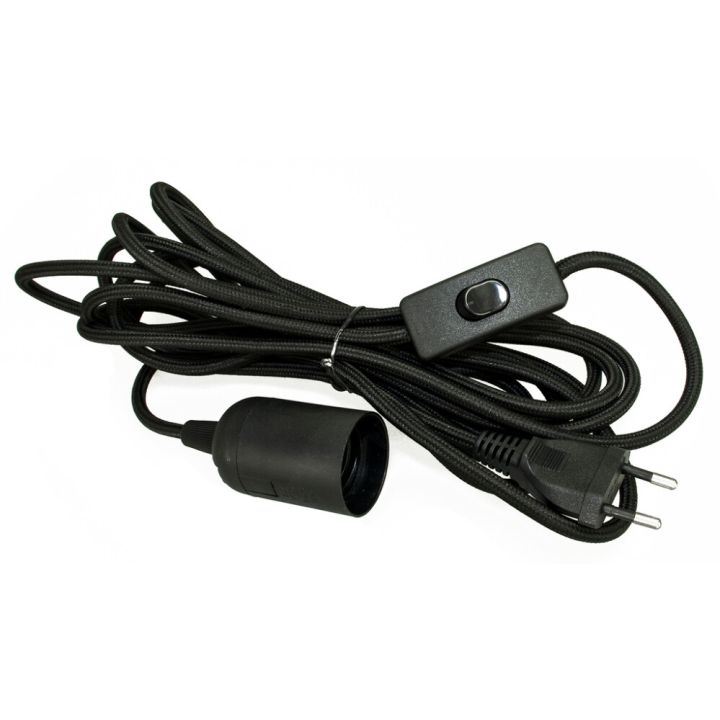 Välikytkinjohto Harju musta 1,5 m + 3,5 m