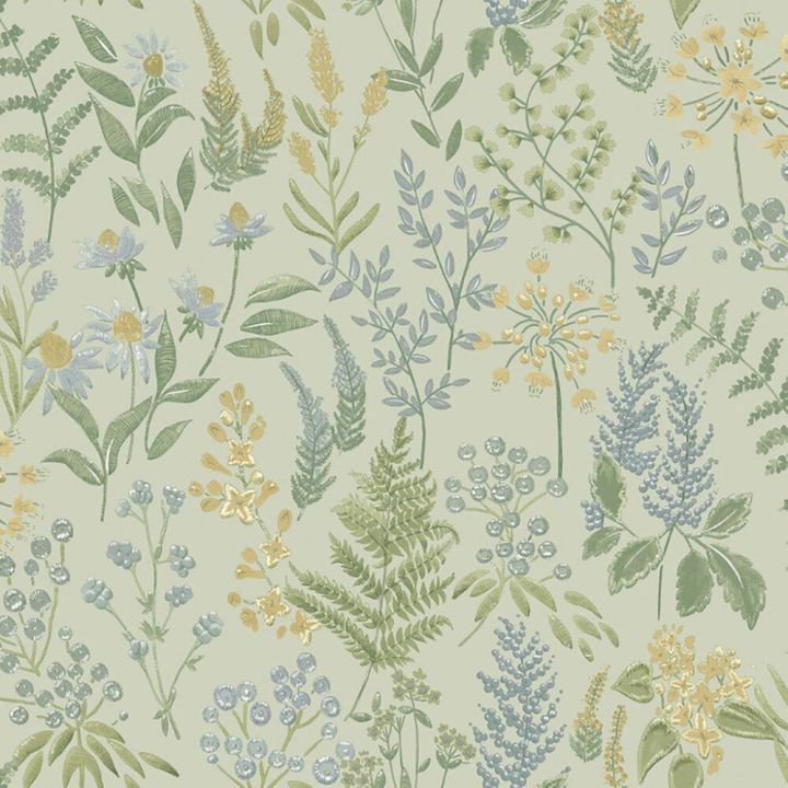 Kuitutapetti The Lost Garden Calvert Meadows Blue 91682
