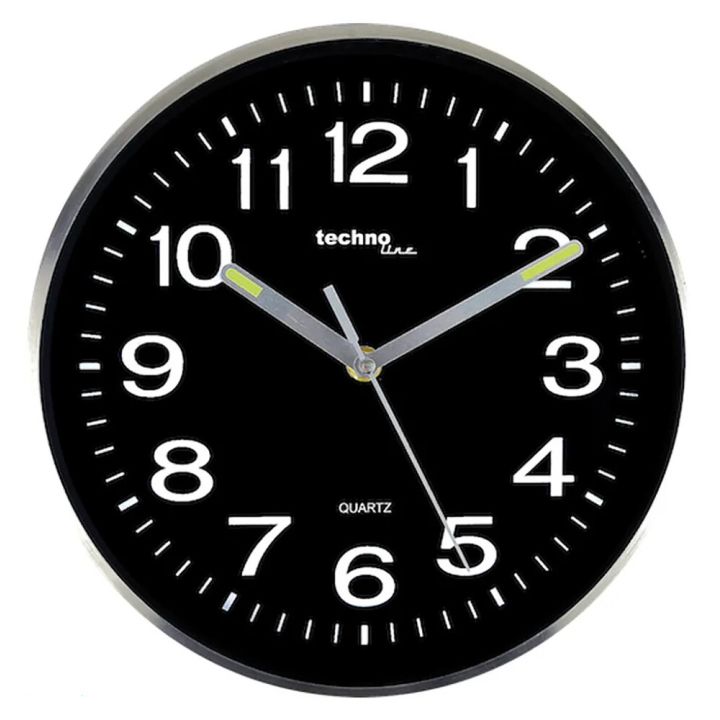 Seinäkello Technoline WT 7620 musta Ø 25 cm