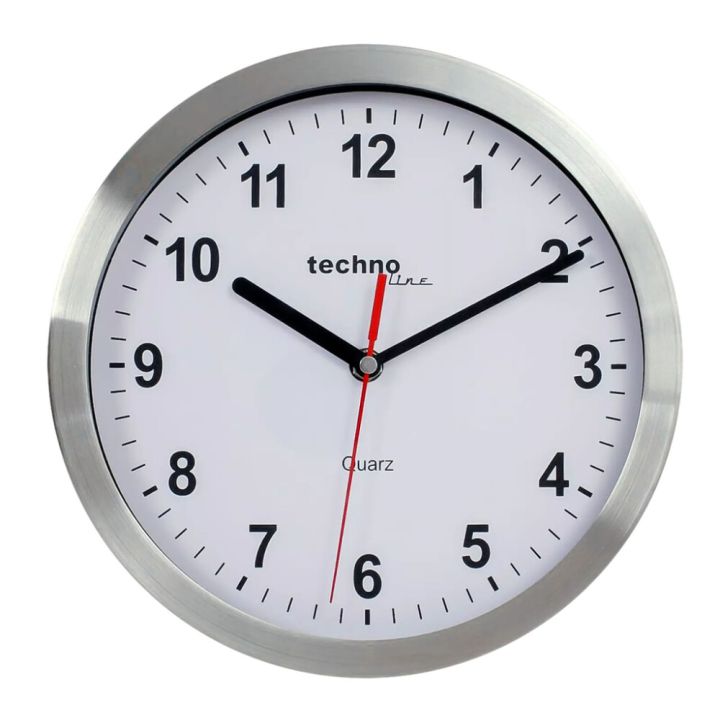 Seinäkello Technoline WT 7650 kromi Ø 25 cm
