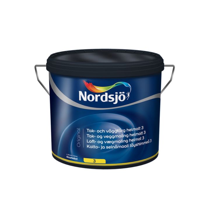 Katto- ja seinämaali Nordsjö Original 3 Valkoinen 2,5 l