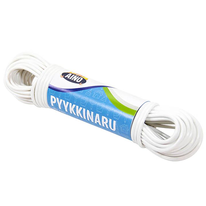 Pyykkinaru Aino 20 m/4 mm Valkoinen