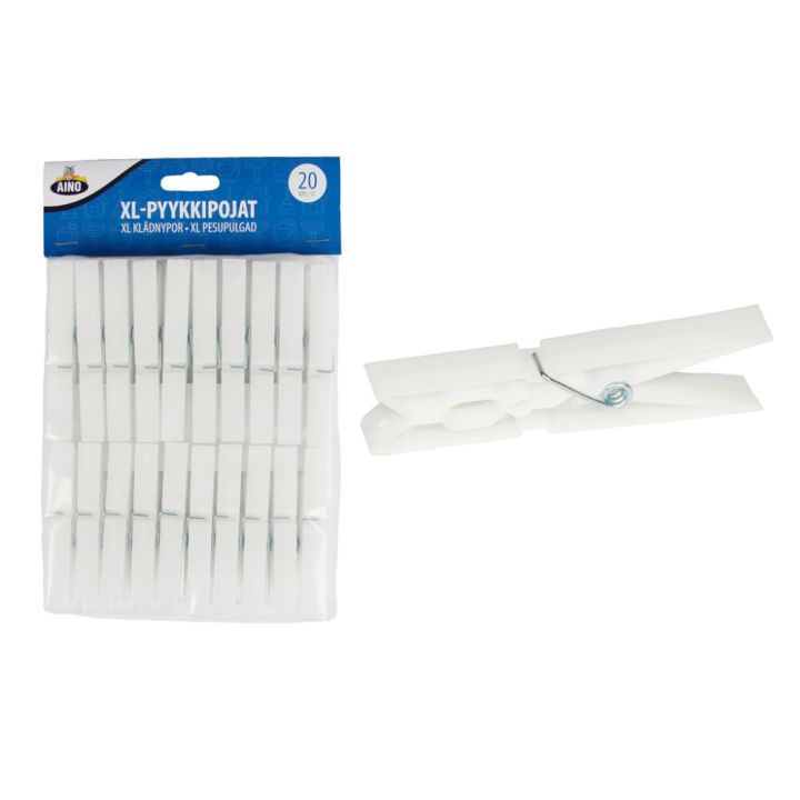XL-pyykkipojat Aino Valkoinen 20 kpl