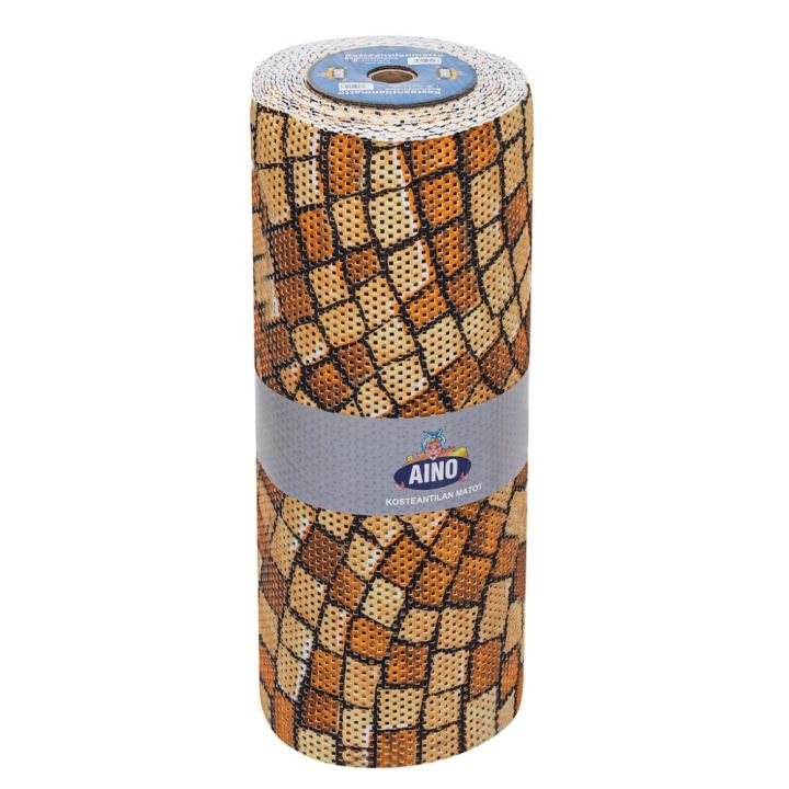 Kosteantilanmatto Aino oranssi/kivet 65 cm (per metri)