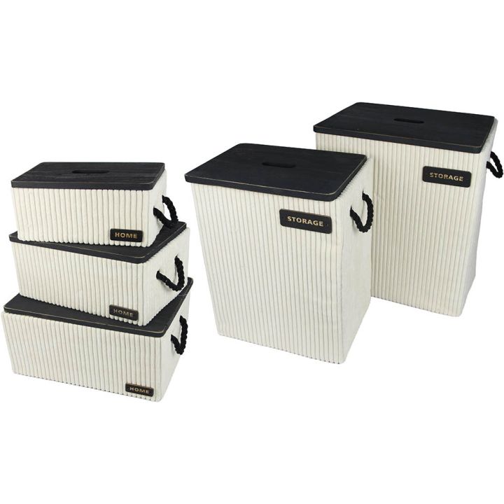 Samettikori Valley 33,5 x 23,5 x 18,5 cm Valkoinen