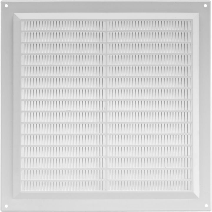 Tuuletusritilä Europlast Valkoinen 250 x 250 mm