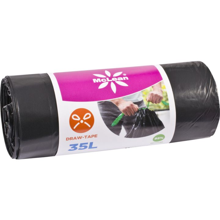 Roskapussi Sulkijalla McLean 35 l 15 kpl