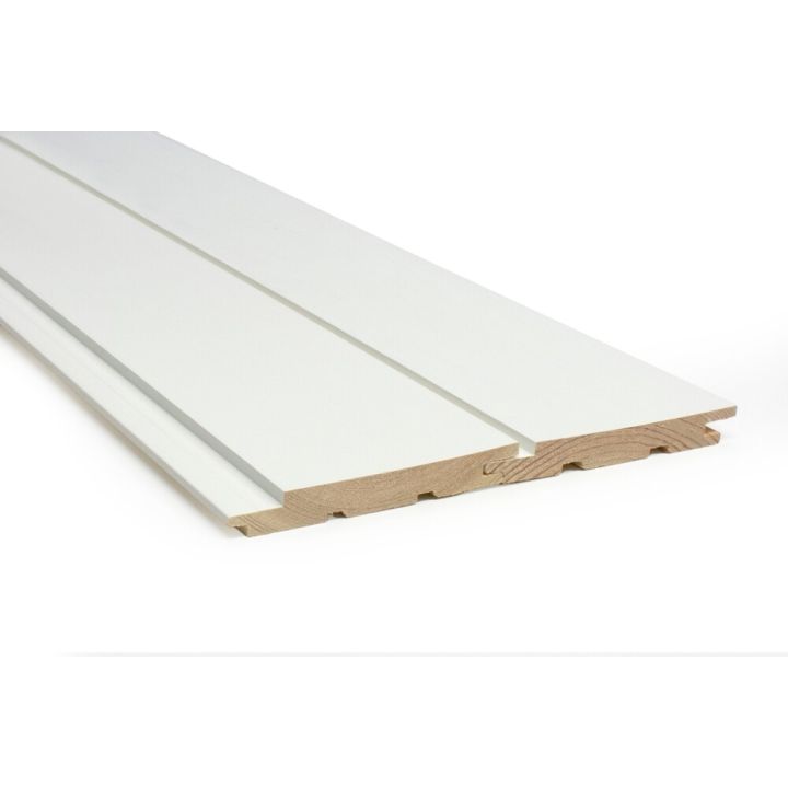 Sisustuspaneeli Siparila Kaste Valkoinen 15 x 120 x 2350 mm