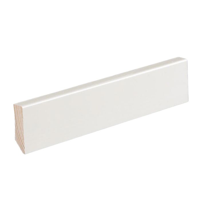 Jalkalista 10 kpl Siparila KIILLE 12 x 42 x 3600 puhdas valkoinen