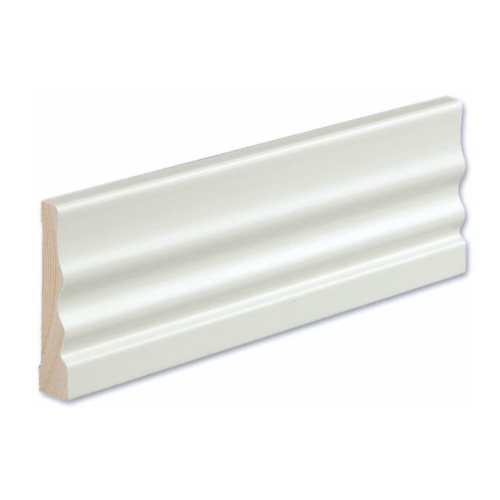 Peitelista/jalkalista 5 kpl Siparila KINOS 15 x 90 x 3600 mm puhdas valkoinen