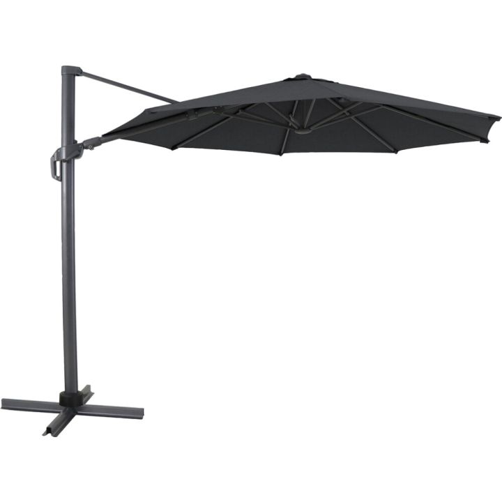 Aurinkovarjo SunFun Bergamo Ø 300 cm tummanharmaa