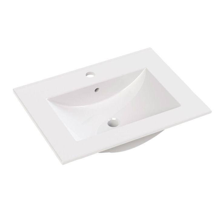 Pesuallas Noval kiiltävä valkoinen 60 x 46 x 18 cm