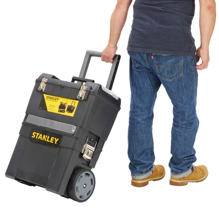 Työkalupakki pyörillä Stanley Mobile Workcenter