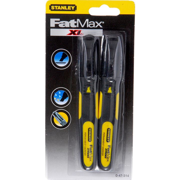 Tussi Stanley FatMax Chisel Tip Musta 2 kpl