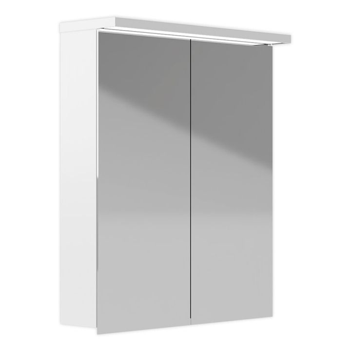 LED-valaisinpeilikaappi Polaria Klara 600 Oikea Valkoinen 70 x 60 x 19 cm