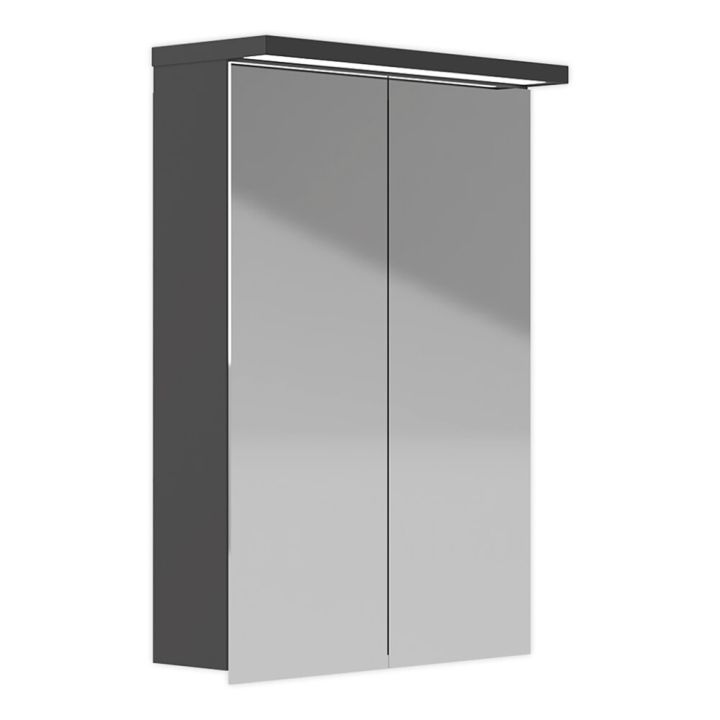 LED-valaisinpeilikaappi Polaria Klara 500 Vasen Harmaa 70 x 50 x 19 cm