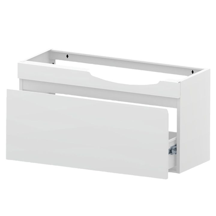 Allaskaappi Polaria Laval oikea valkoinen 90 cm