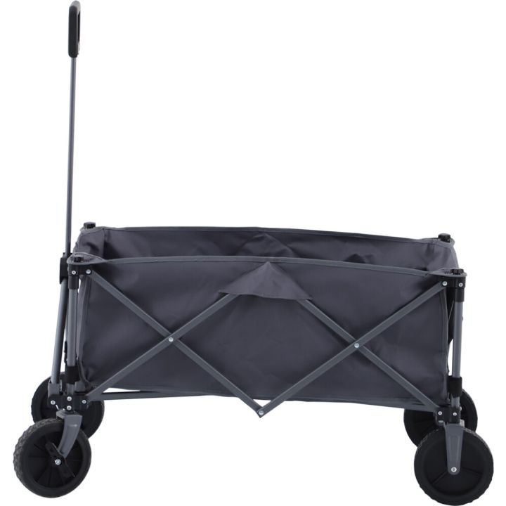 Puutarhakärry taittuva harmaa