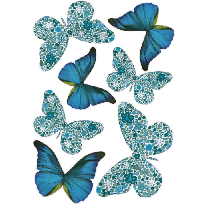 Seinätarra Plage 3D Siniset Perhoset