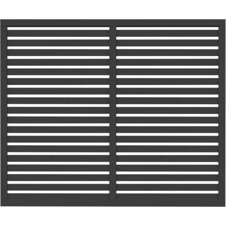 Aitaelementti Palmako Nina 6 harmaa 180 x 150 cm