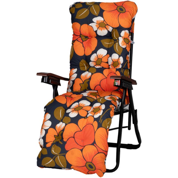 Tuoli Varax Baden Baden kukkakuvio musta