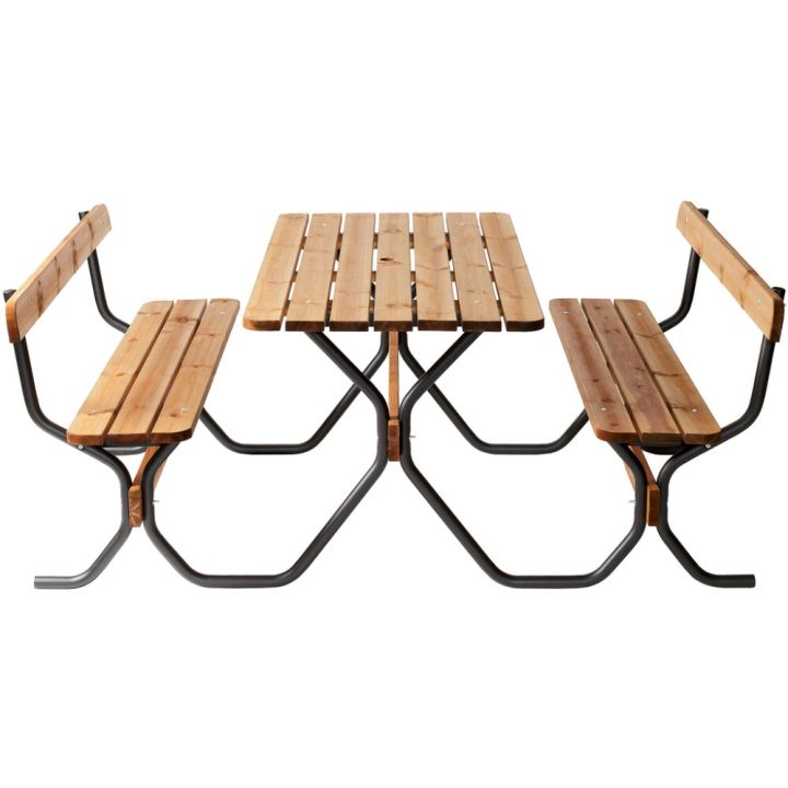 Piknikpöytä Varax Rasta Viking musta