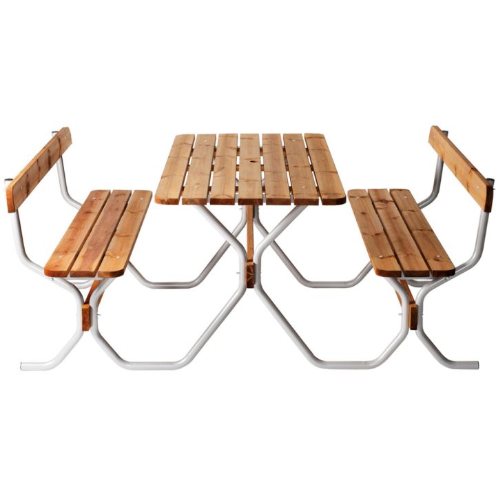 Piknikpöytä Varax Rasta Viking harmaa