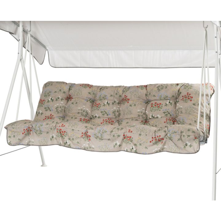 Pehmuste Varax Riviera/Teneriffa keinu beige kukkakuvio