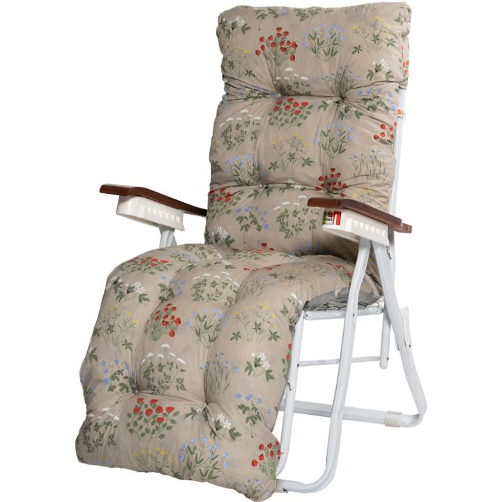 Pehmuste Baden Baden tuoliin beige kukkakuvio