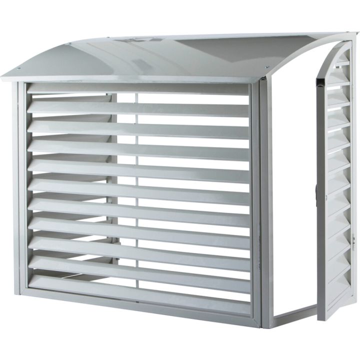 Ilmalämpöpumpun ulkoyksikön suojakotelo Nord Aslak valkoinen 100,5 x 49,5 x 85,5 cm