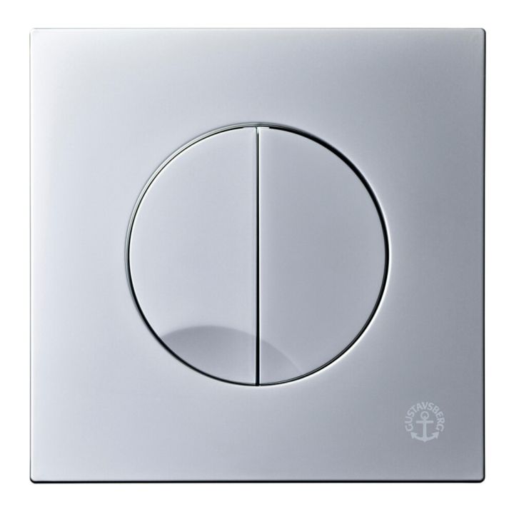 Huuhtelupainike Gustavsberg Mekaaninen 3/6 L Duo Mattakromi