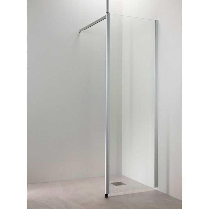 Suihkuverhokisko Vihtan 1000 mm  Suora Luonnonvärianodisoitu