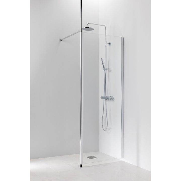 Suihkuverhokisko Vihtan 1000 mm Suora Valkoinen