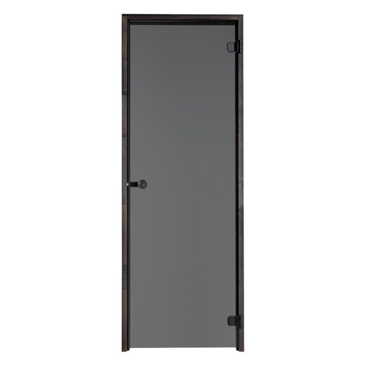 Saunan lasiovi Vihtan Löyly Musta Lasi Musta Karmi