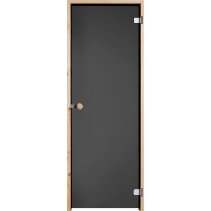 Saunan lasiovi Vihtan Musta lasi Mäntykarmi