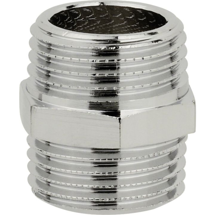 Kaksoisnippa Messinkiä 3/8" Kromattu