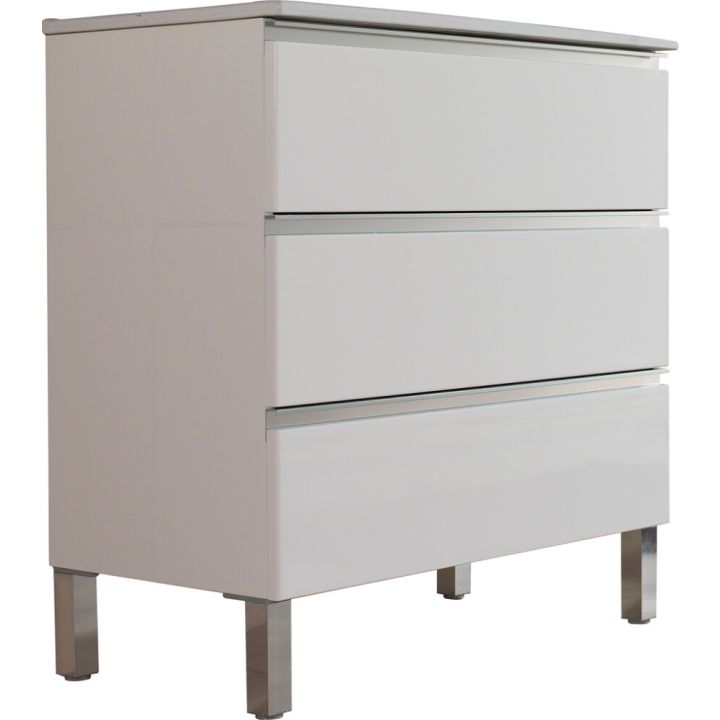 Kylpyhuonekaluste Ordonez Malaga kiiltävä valkoinen 100 cm