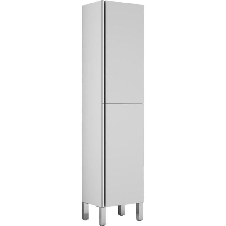 Korkeakaappi Ordonez Malaga kiiltävä valkoinen 172 cm
