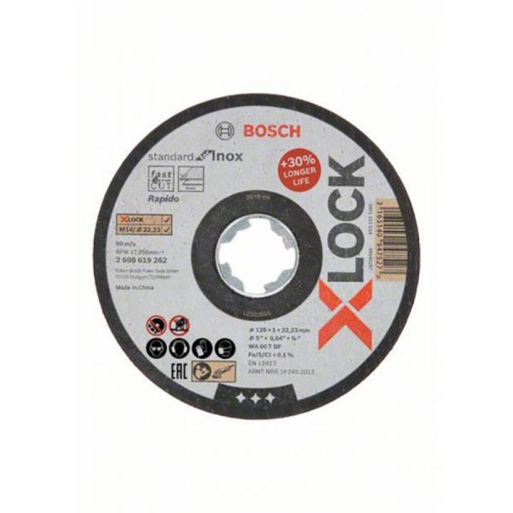 Katkaisulaikka Bosch Stainless Steel and Metal X-Lock 115 mm