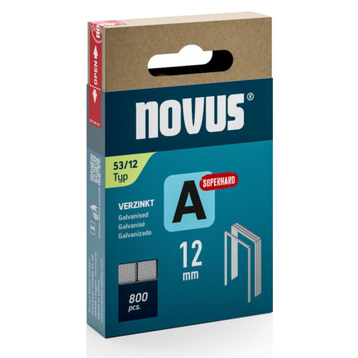 Sinkilä Novus A53/12 mm Superhard Galvanoitu 800 kpl
