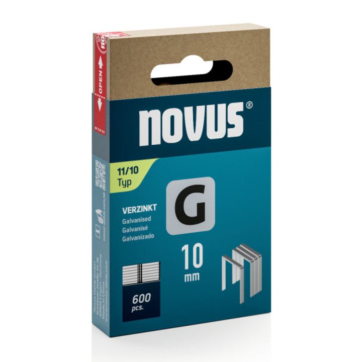 Sinkilä G11/10 mm Novus Galvanoitu 600 kpl